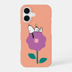 Peanuts Snoopy & Woodstock Blumenpfeife iPhone 16 Hülle