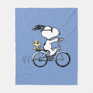 Peanuts Snoopy & Woodstock Fahrrad Fleecedecke