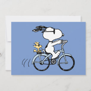 Peanuts Snoopy & Woodstock Fahrrad Karte