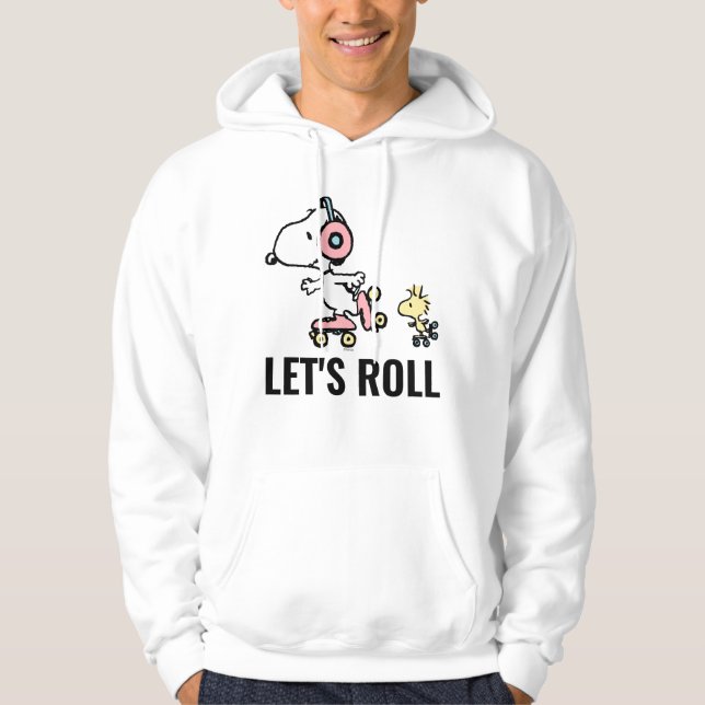 PEANUTS | Snoopy & Woodstock | Lasst uns fortfahre Hoodie (Vorderseite)