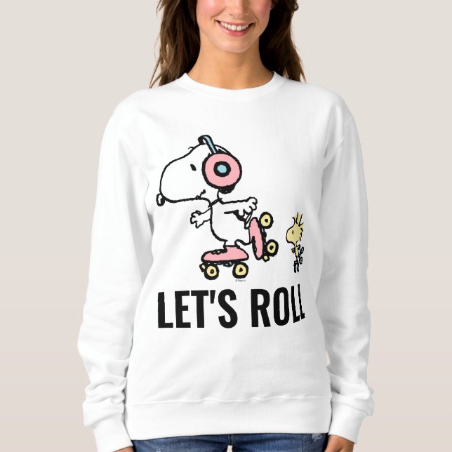 PEANUTS | Snoopy & Woodstock | Lasst uns fortfahre Sweatshirt (Vorderseite)