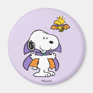 Peanuts Snoopy Woodstock Vampir Halloween Magnet