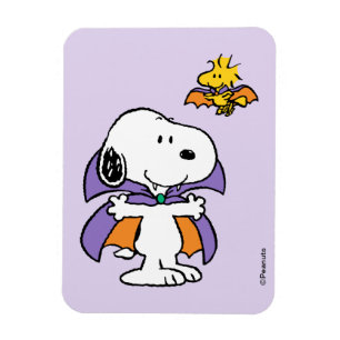 Peanuts Snoopy Woodstock Vampir Halloween Magnet