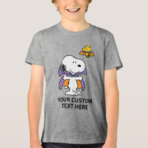 Peanuts Snoopy Woodstock Vampir Halloween Tri-Blend Shirt