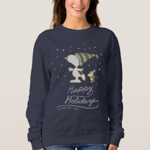 Peanuts Snoopy & Woodstock Winter Eislaufen Sweatshirt