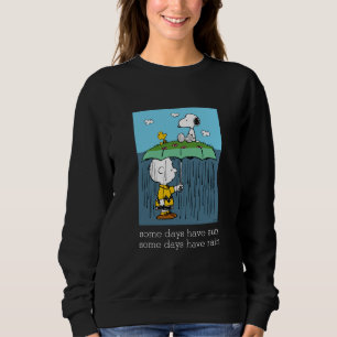 Peanuts   Sonnentag Regentag halb und halb Sweatshirt