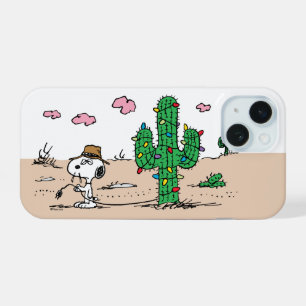 Peanuts Spike schmückt für die Feiertage iPhone 15 Hülle