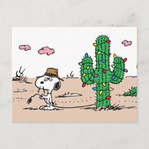 Peanuts   Spike schmückt zum Fest Feiertagspostkarte