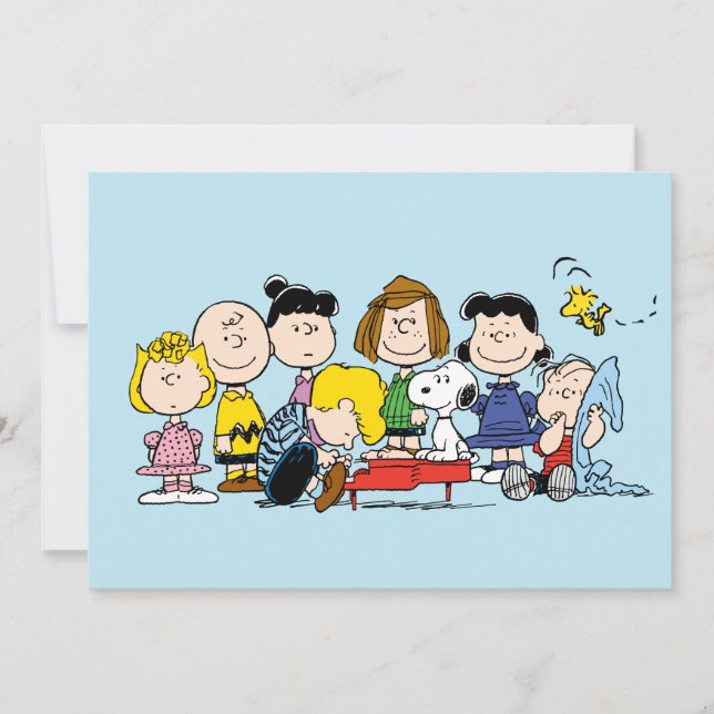 Peanuts | The Gang Around the Piano Karte (Vorderseite)