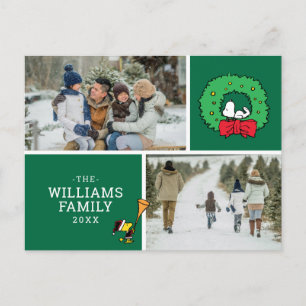 Peanuts Weihnachtsliegeplatz Foto Feiertagspostkarte