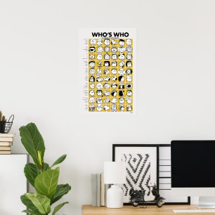 Peanuts Who's Who Charaktere Poster