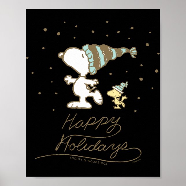 Peanuts Winter Skating  Poster (Vorne)