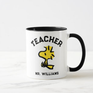 Peanuts   Woodstock Looking Ahead Teacher Tasse