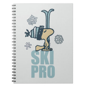 Peanuts   Woodstock Ski Pro Notizblock