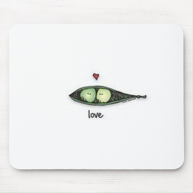 Peapod Liebe Mousepad (Vorne)