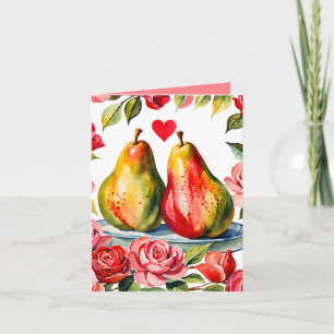 Pear-amour witzige Valentinskarte für den Partner Karte