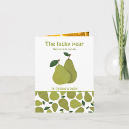 Pear couples with picture Baby Shower Invitation Einladung