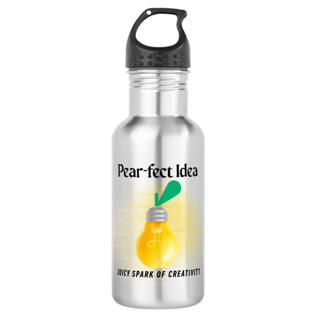 Pear-Fect-Idee Edelstahlflasche (Vorderseite)