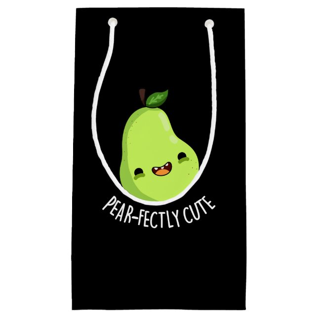 Pear-fein Niedliches Fruchtpear Dark BG Kleine Geschenktüte (Vorderseite)