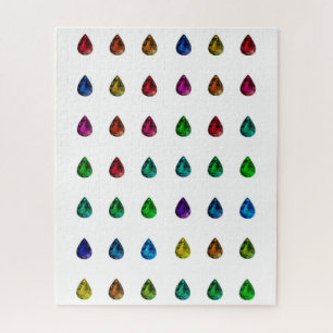 Pear Gemstones in allen Farben Gemologisches Puzzl Puzzle
