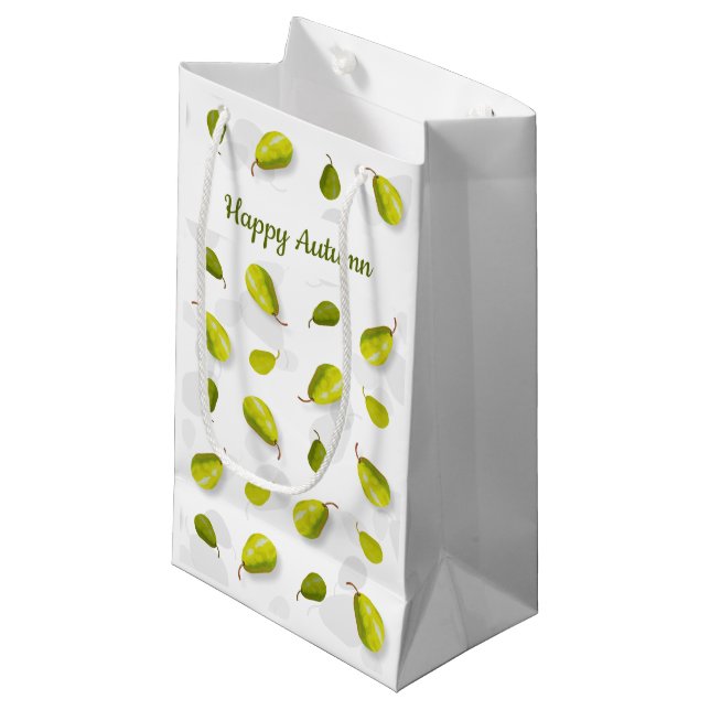 Pear Gift Bags Kleine Geschenktüte (Vorderseite Schrägansicht)