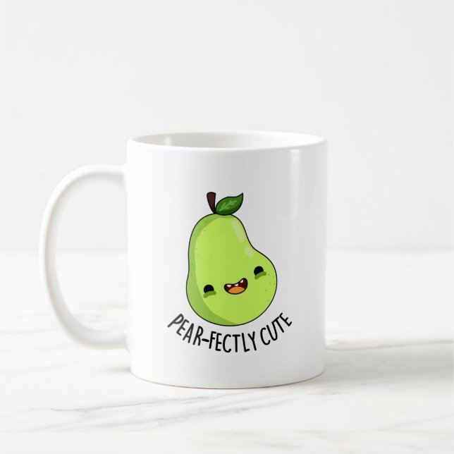 Pear-Niedliche Fruchtpear Pun Kaffeetasse (Links)