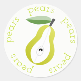 Pear Rounds Runder Aufkleber