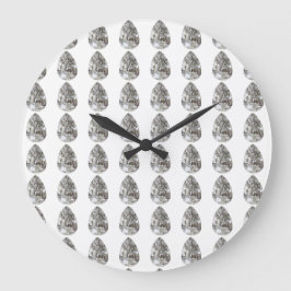 Pear Shaped Diamond Große Wanduhr