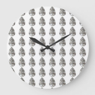 Pear Shaped Diamond Große Wanduhr