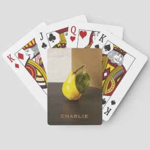 Pear Still Life individuelle Name spielt Karten Spielkarten