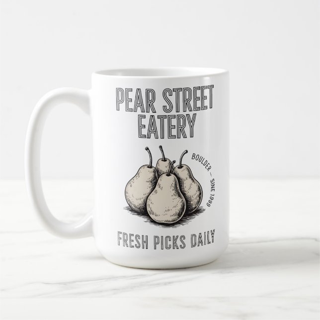 Pear Street Eatery Kaffeetasse (Links)