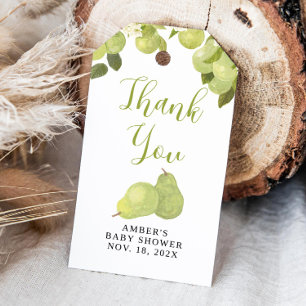 Pear Theme Bevorzugung Geschenkanhänger