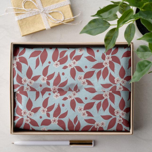Pear Tree Holiday - Cranberry Red Seidenpapier (Geschenk)