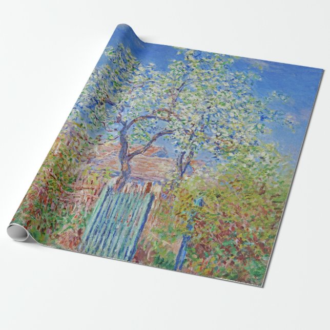 Pear Tree in Blume - Claude Monet Geschenkpapier (Ungerollt)