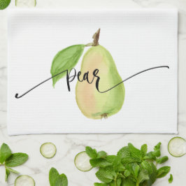 Pear Watercolor Küchentuch