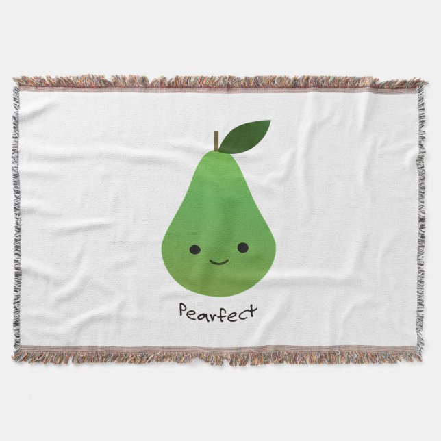 Pearfect Niedlich Kawaii Pear Decke (Vorderseite)