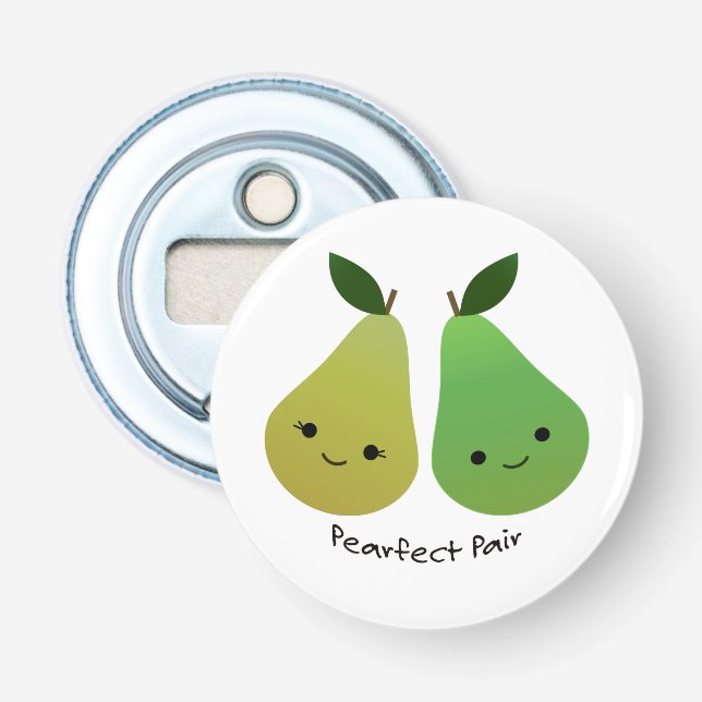 Pearfect Pear Kawaii Birnen Flaschenöffner (Vorderseite)