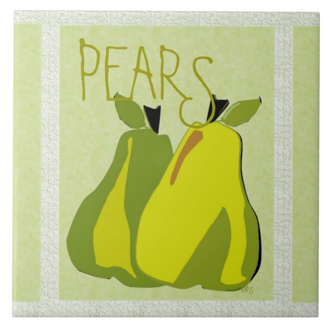 PEARfect Pear (Textur/Minze) Fliese (Vorderseite)