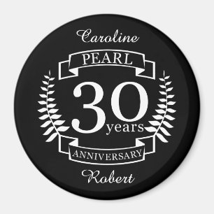 Pearl 30. Hochzeitstag 30 Jahre Magnet