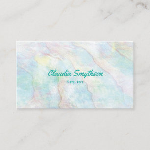 Pearl Abalone Imitats Iridescent Business Card Visitenkarte