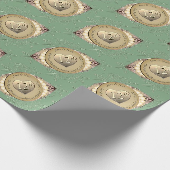 Pearl Anniversary Paper Geschenkpapier (Ecke)