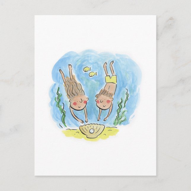 Pearl Anniversary Postkarte (Vorderseite)