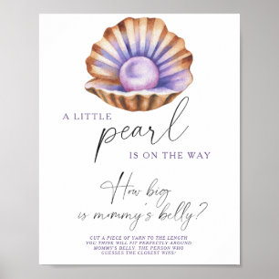 Pearl Baby Dusche Wie groß ist Mama's Bauchspiel Poster