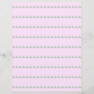 Pearl Beads Scrapbook Paper