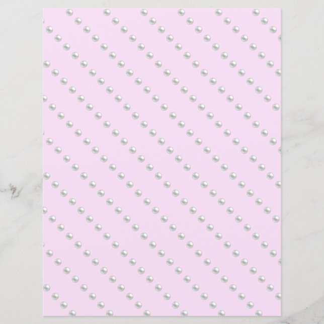 Pearl Beads Scrapbook Paper (Vorderseite)