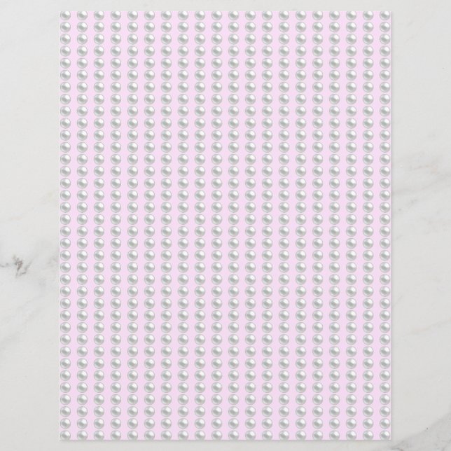 Pearl Beads Scrapbook Paper (Vorderseite)