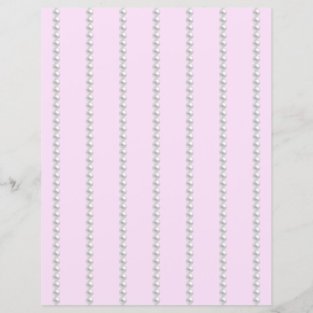 Pearl Beads Scrapbook Paper (Vorderseite)