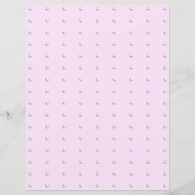 Pearl Beads Scrapbook Paper (Vorderseite)