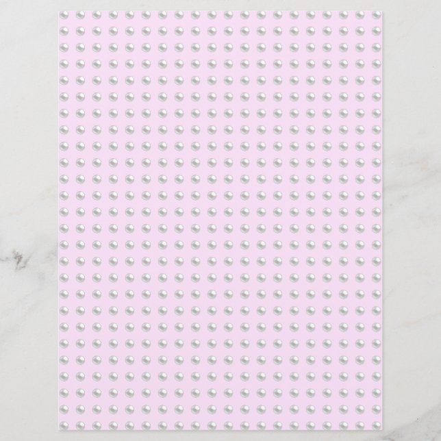 Pearl Beads Scrapbook Paper (Vorderseite)