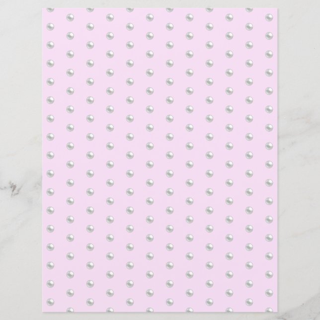 Pearl Beads Scrapbook Paper (Vorderseite)